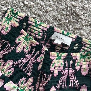 A.L.C. Floral Smocked Skirt